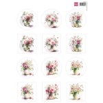 VK9607 Arkusz A4 -Marianne Design - Flower Circles - Kwiatowe kółeczka