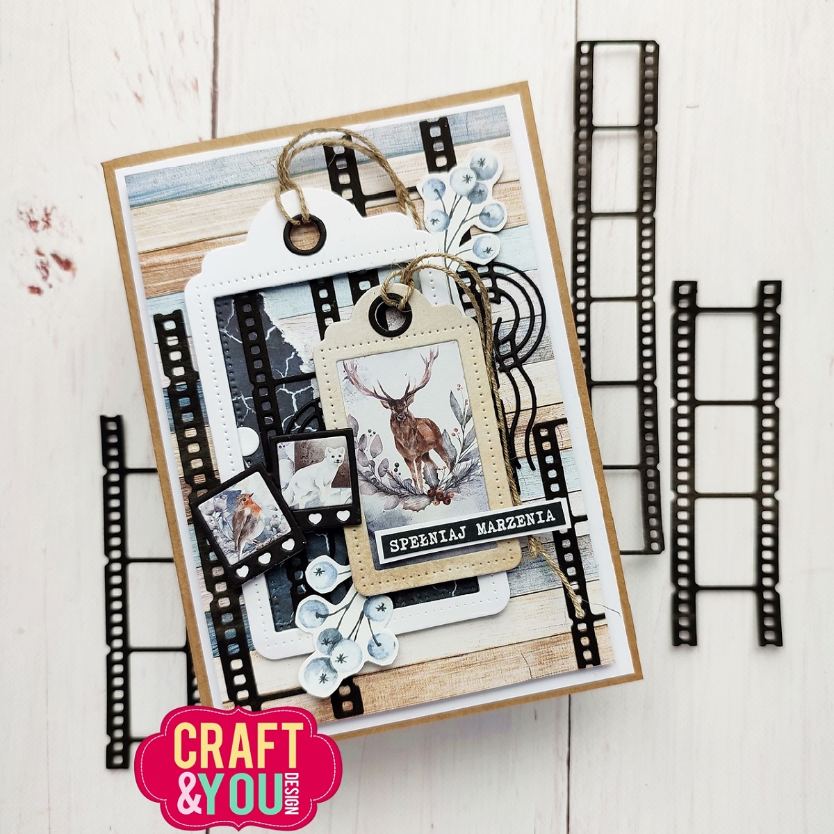 CW266 Wykrojnik/Die- Film strip 2,4x14 /Klisza filmowa 2,4x14 - Craft&You Design