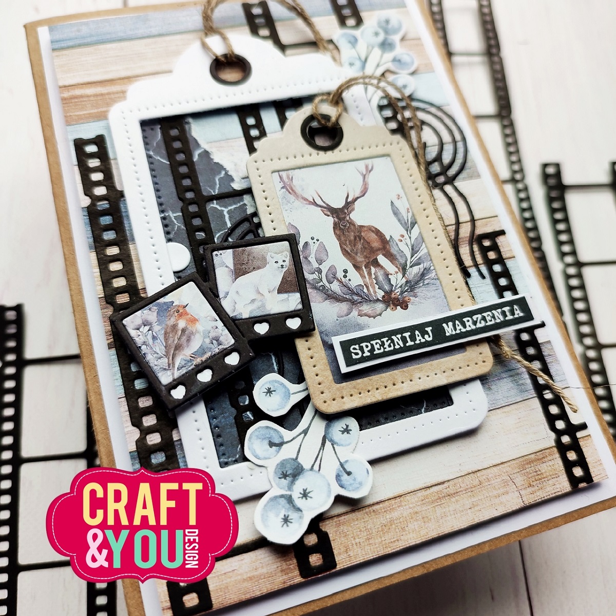 CW266 Wykrojnik/Die- Film strip 2,4x14 /Klisza filmowa 2,4x14 - Craft&You Design