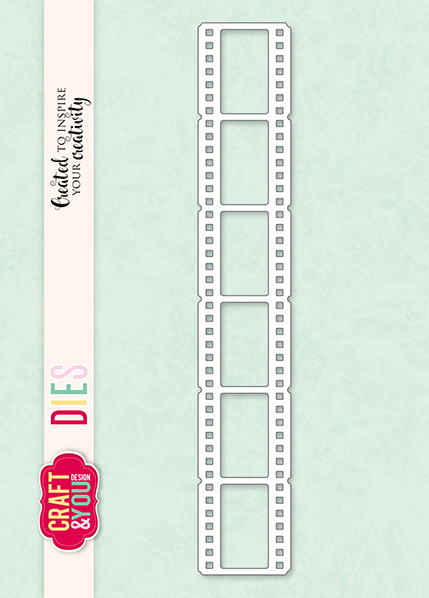 CW266 Wykrojnik/Die- Film strip 2,4x14 /Klisza filmowa 2,4x14 - Craft&You Design