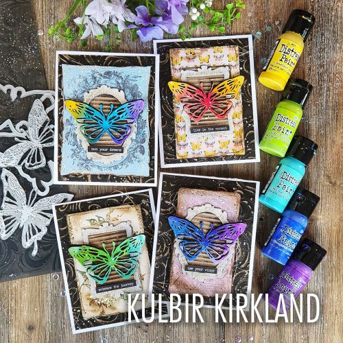 666564 Wykrojnik Thinlits Die Set Vault Scribbly Butterfly - motyle