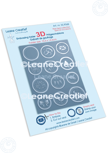 35.9068 Folder do embossingu 3D embosing folder Wax seals Special occasions - pieczęcie woskowe specjalne okazje