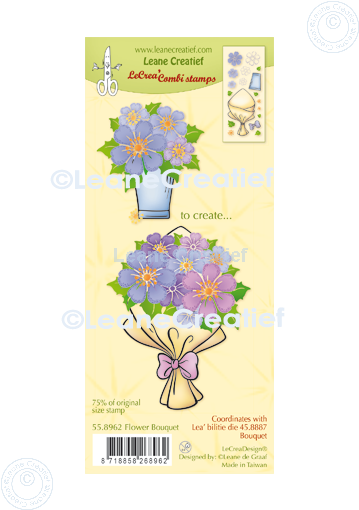 55.8962 Stemple akrylowe Leane Creatief - bukiet kwiatów