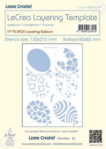 95.8924 Maska - Leane Creatief - Szablon warstwowy balon