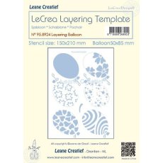 95.8924  Maska - Leane Creatief - Szablon warstwowy balon