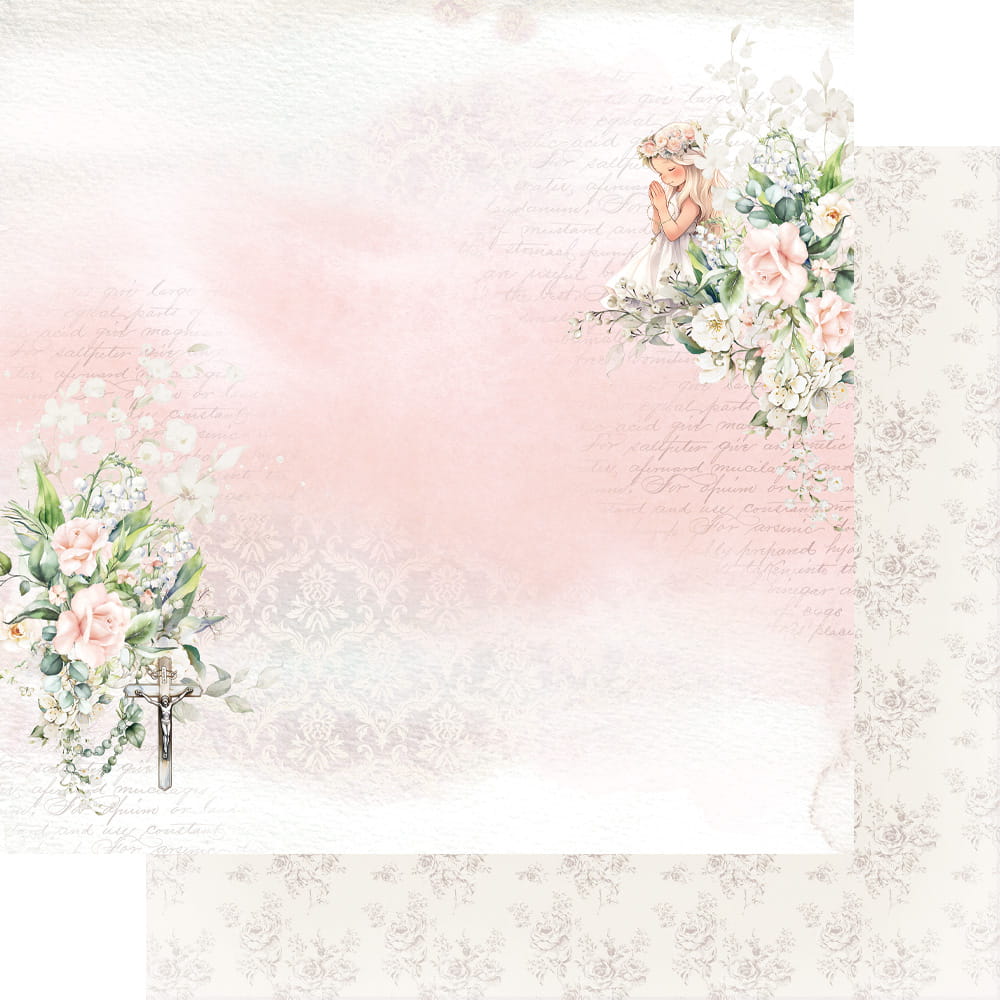 AA-FHC-07 Alchemy of Art- 12x12'' -Zestaw papierów do scrapbookingu 30x30 cm - First Holy Communion