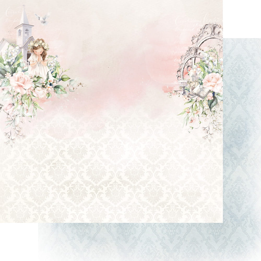 AA-FHC-07 Alchemy of Art- 12x12'' -Zestaw papierów do scrapbookingu 30x30 cm - First Holy Communion