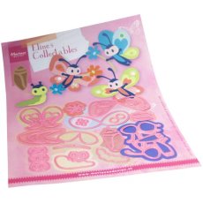 COL1538  Wykrojnik Marianne Design -Collectable - Eline's Butterfly Family  - Motyle