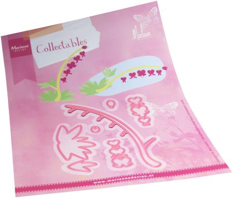 COL1539 Wykrojnik Marianne Design -Collectable - Bleeding hearts by Marleen - serduszka okazałe