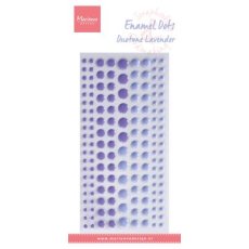 PL4529 Enamel dots -  Odcienie lawendy  - kropki