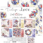 CC-C64-TL-00  TULIP LOVE - zestaw papierów 30,5x30,5cm