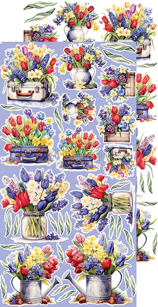 CC-C64-TL-11 TULIP LOVE - zestaw DODATKÓW - FLOWERS