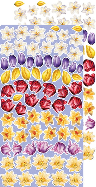CC-C64-TL-11 TULIP LOVE - zestaw DODATKÓW - FLOWERS