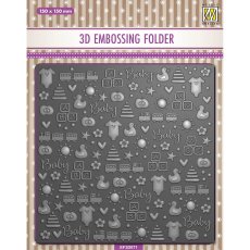 EF3D071 Folder do embossingu 3D ( 150x150 mm ) - dziecięce tło