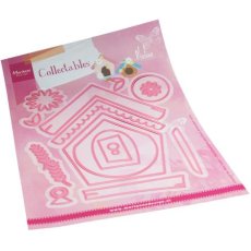 COL1540  Wykrojnik Marianne Design -Collectable - Birdhouses by Marleen - domek dla ptaków