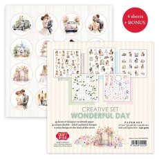 CSET-WON30-4 Kreatywny zestaw/Big Creative Set Wonderful Day 30,5x30,5cm Craft & You Design - Wonderful Day -4arkusze