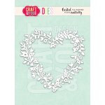 CW281 Wykrojnik /Die-Flowerheart Frame / Kwiatowa Ramka Serce - Craft & You Design