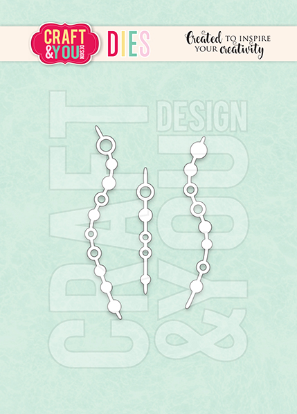 CW284 Wykrojnik /Die-Decorative Hanging Strip 2/Dekoracyjne łańcuszki 2 - Craft & You Design