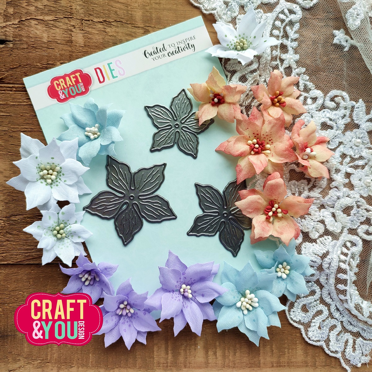 CW285 Wykrojnik /Die Desert Rose-/Róża Pustyni Magdy - Craft & You Design