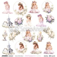 FCG-04 First Communion Girl 4 - Arkusz Do Wycinania - ScrapAndMe
