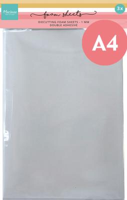 LR0062 Diecutting Foam - A4 - White 1 mm - pianka 1mm - biały