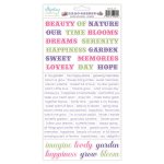 MT-LIL-13 LILAC GARDEN - MINTAY PAPERS - Naklejki - słowa - j. angielski  - 15,2 x 20,3 cm