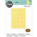 666560 Wykrojnik  Sizzix • Thinlits Die Set Faux Postage 2pcs