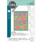666587 Sizzix • Cosmopolitan Layered Stencils A6 Downtown 4pcs - maski warstwowe