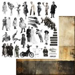 AA-COLLAGEDOLLS-01  Alchemy of Art - Papier dwustronny  12x12'' Dolls