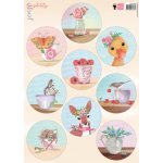 EWK1299 Arkusz A4 -Marianne Design - Sensibility - summer circles 7 cm - 