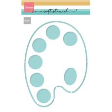 PS8156 Maska Marianne Design- Craft Stencil - Palette