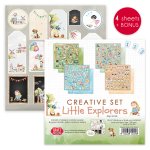 CSET-LE30-4 Kreatywny zestaw/Creative Set Little Explorers 30,5x30,5cm Craft & You Design - Little Explorers -4arkusze