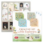 CSET-LE30-8 Kreatywny duży zestaw/Big Creative Set Little Explorers 30,5x30,5cm Craft & You Design - 8 arkuszy