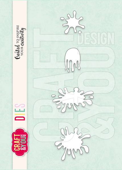 CW294 Wykrojnik /Die - BLOTS / Kleksy - Craft&You Design