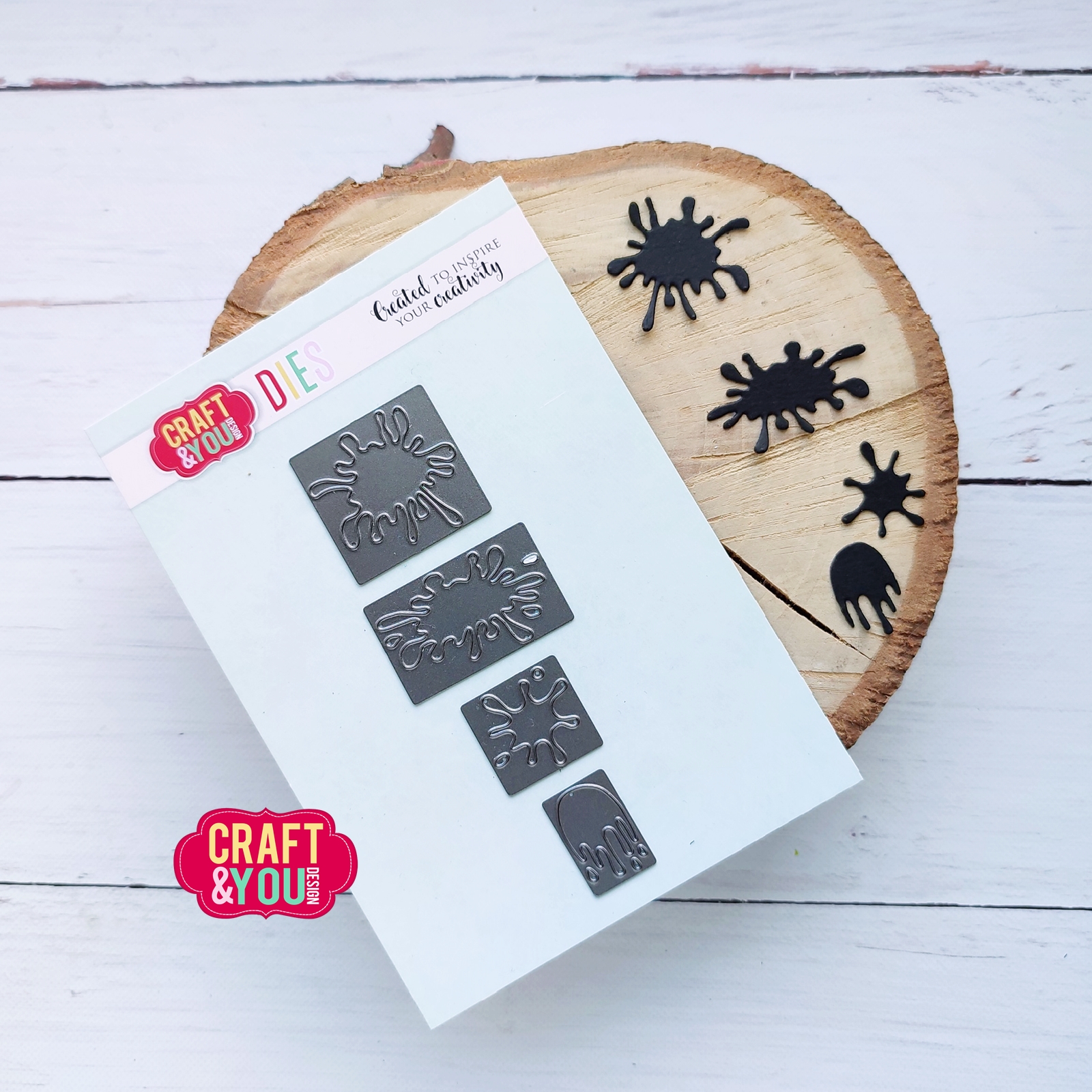 CW294 Wykrojnik /Die - BLOTS / Kleksy - Craft&You Design