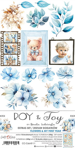CC-C66-BT-11 BOY & TOY - ZESTAW DODATKÓW - FLOWERS