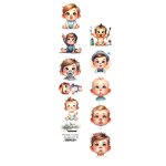 AA-EXT-MLB-01  Alchemy of Art - 1x12'' - My little Baby - paseczek dodatków do samodzielnego wycięcia