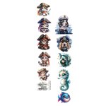 AA-UW-EXT-04 Alchemy of Art - 2x12'' - Underwater world- paseczek dodatków do samodzielnego wycięcia