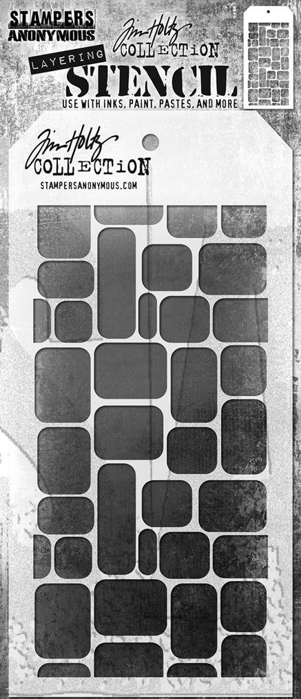 TH-S178 Maska /TIM HOLTZ LAYERED STENCIL “Labels”