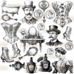 NSL-16 Naklejki papierowe Scraplove - VINTAGE 8