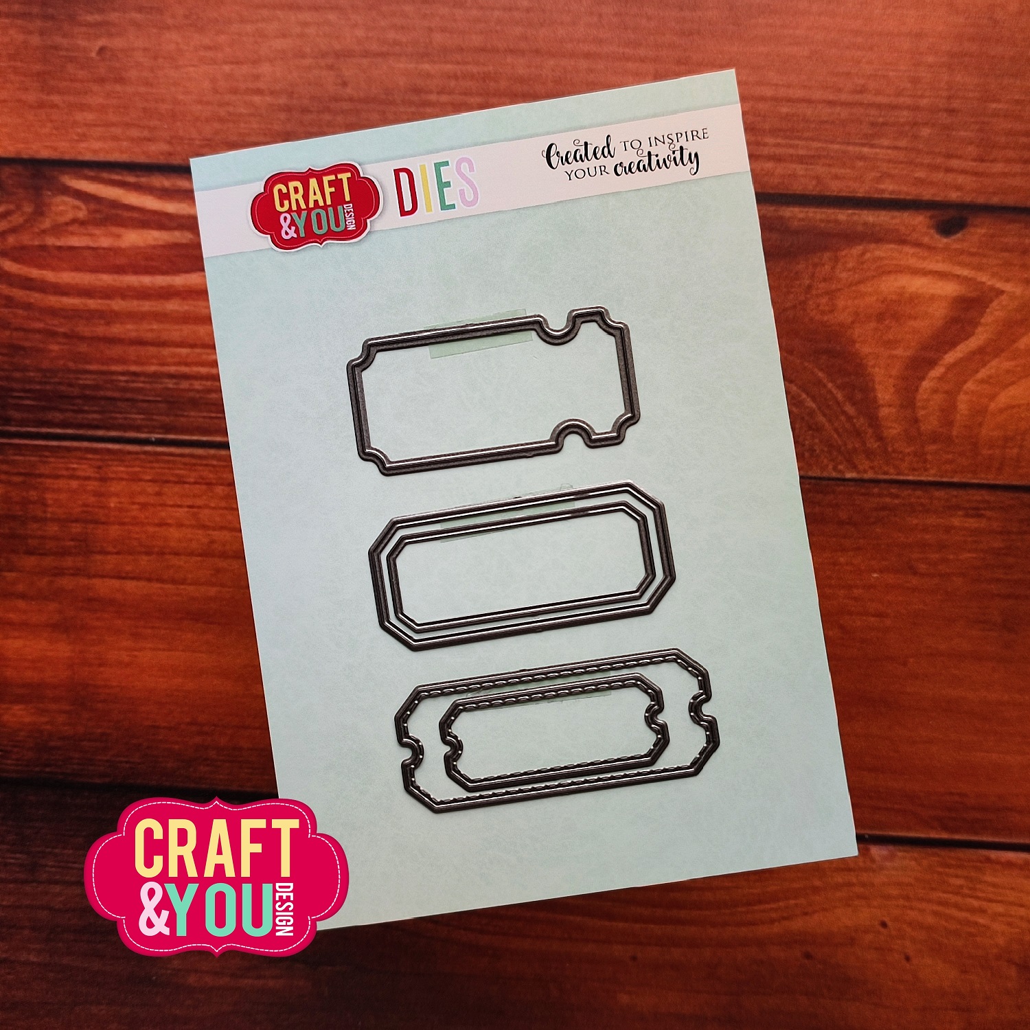CW295 Wykrojnik /Die -3 Tickets Set/ Bilety - Craft&You Design
