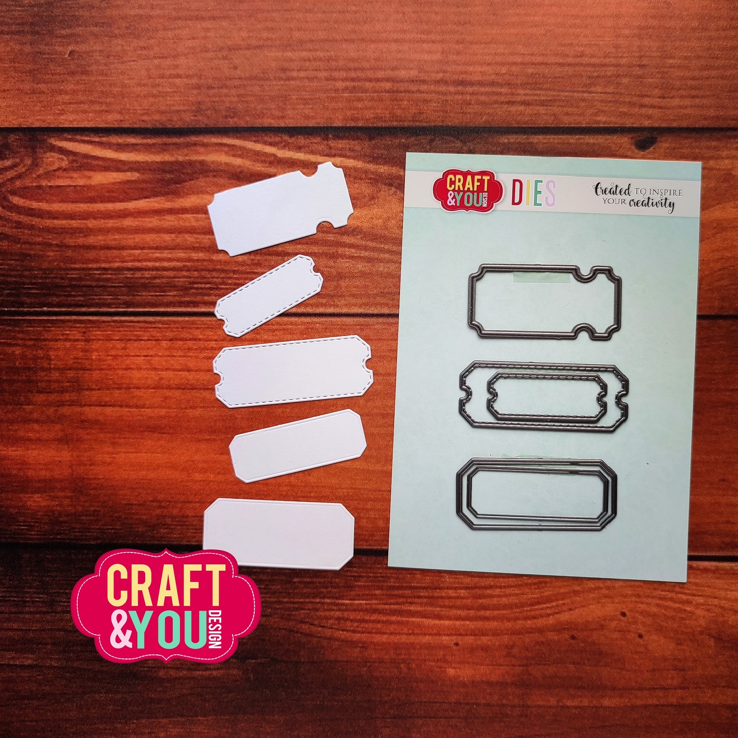 CW295 Wykrojnik /Die -3 Tickets Set/ Bilety - Craft&You Design
