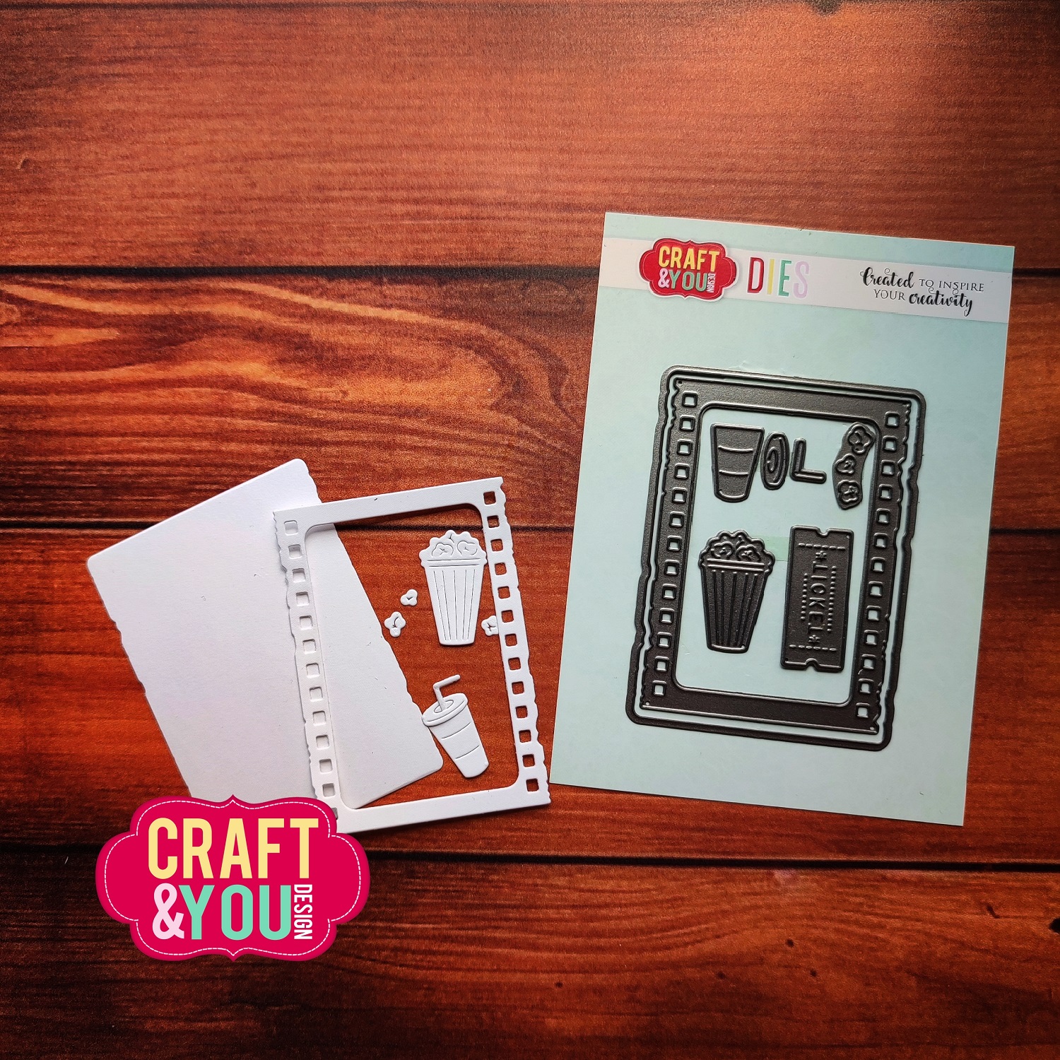 CW296 Wykrojnik /Die -ATC Cinema Set/ ATC Kino - Craft&You Design