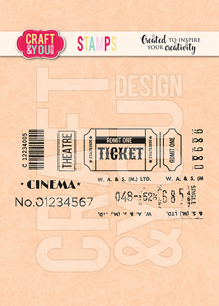 CS041 Clear Stamps Tickets 2/Stemple Bilety 2- Craft & You Design
