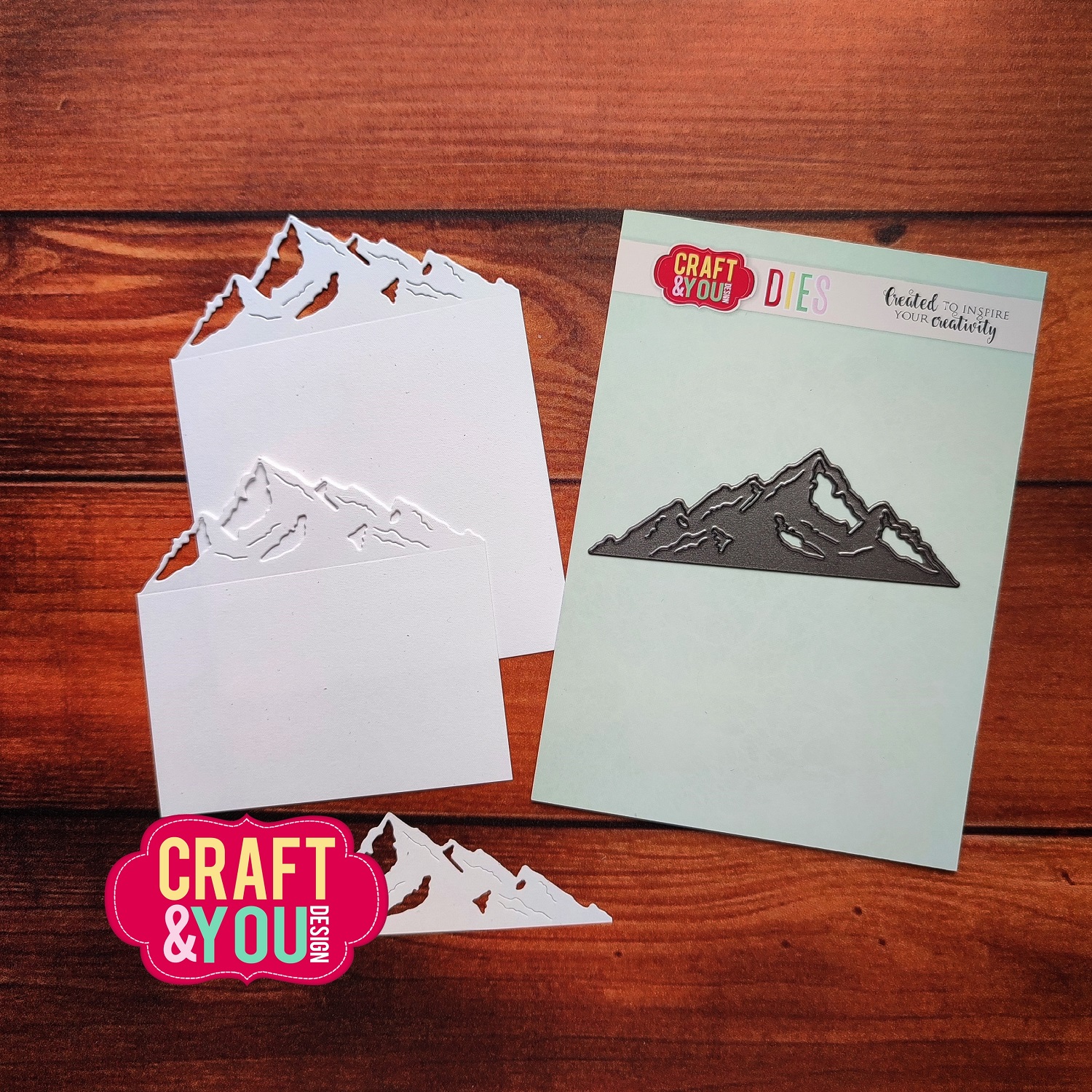 CW301 Wykrojnik /Die -Border Mountains/Góry - Craft&You Design