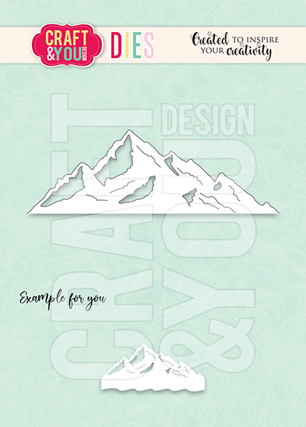 CW301 Wykrojnik /Die -Border Mountains/Góry - Craft&You Design