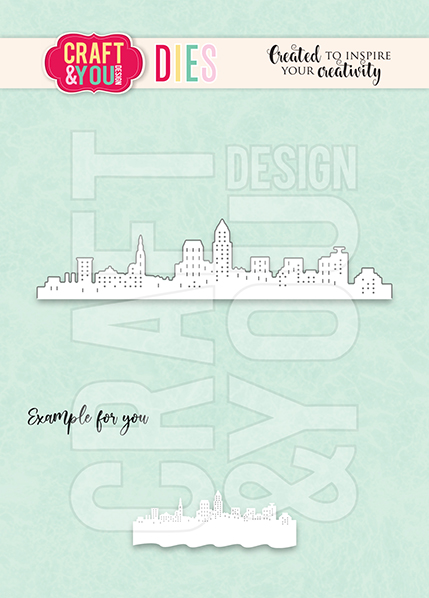 CW302 Wykrojnik /Die -Border City/Miasto- Craft&You Design