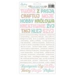 MT-IMC-13PL  In My Craftroom - MINTAY PAPERS - Naklejki - SŁOWA PL  - 15,2 x 20,3 cm 