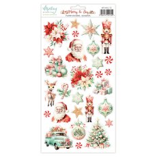 MT-MAJ-12 Merry & Joy - MINTAY PAPERS - Naklejki - elementy  - 15,2 x 20,3 cm