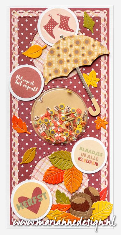 CR1665 Wykrojnik Marianne Design - CrafTables - Tiny's acorn & chestnut - żoładź i kasztan